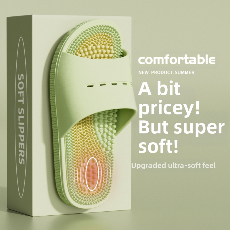 Masážne papuče Pánske letné vnútorné domáce kúpeľňové kúpacie nohy Acupoint Foot Therapy Protišmykové sandále pre mužov