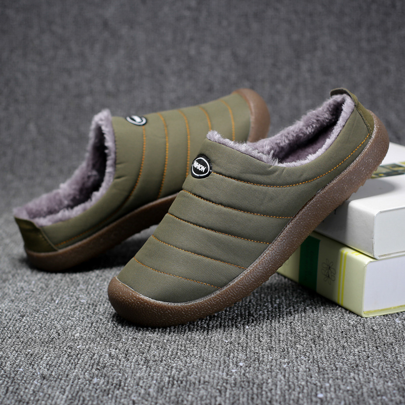 Pantofi sport casual din bumbac catifea pentru bărbați, de iarnă, din bumbac transfrontalier, impermeabili și antiderapanți, cu bumbac dublu scop, Amazon