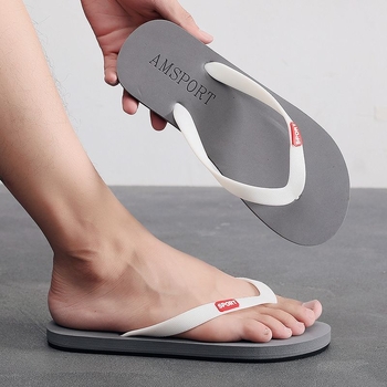 Σαγιονάρες ανδρικές καλοκαιρινές αντιολισθητικές, μοντέρνες, ανθεκτικές, ανθεκτικές στη φθορά, παντόφλες για εξωτερικές εμφανίσεις στην παραλία, νέες σαγιονάρες με μαλακές σόλες