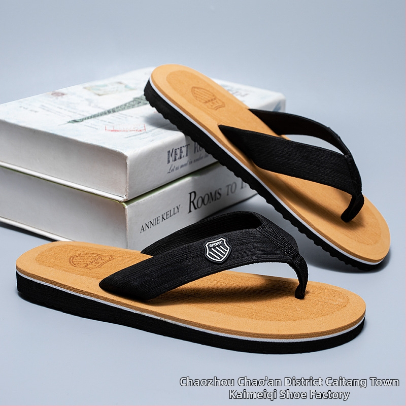 Letné cezhraničné nové pánske ležérne módne trendy Beckham, pohodlné párové plážové žabky