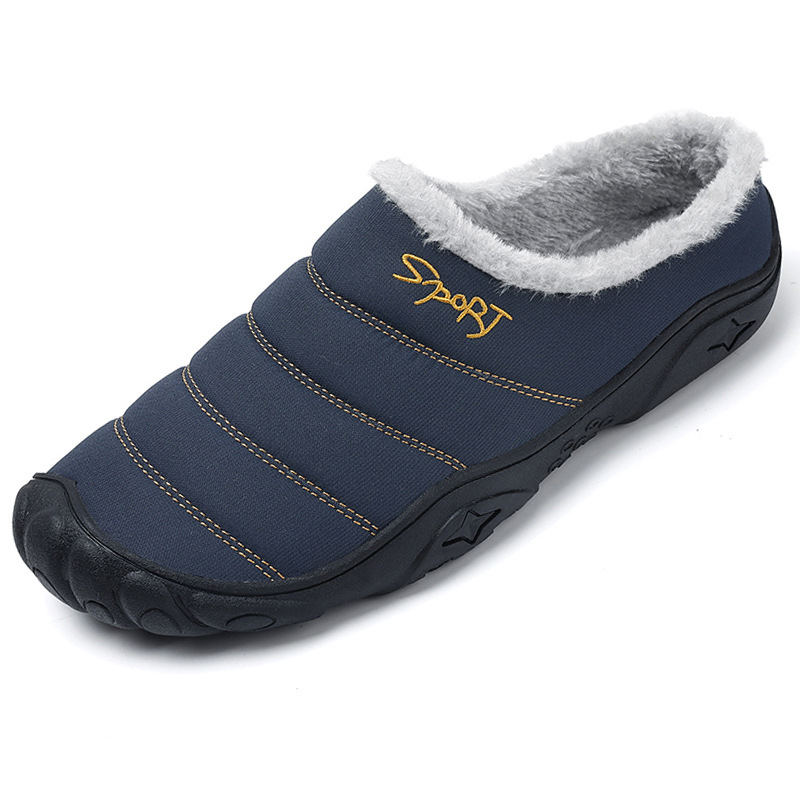 Pamut férfi papucs téli szoba bársony pamut cipővel 48 plusz 45-ös méret csúszásmentes plusz műtrágya növekedés 46 otthon meleg papucs 47