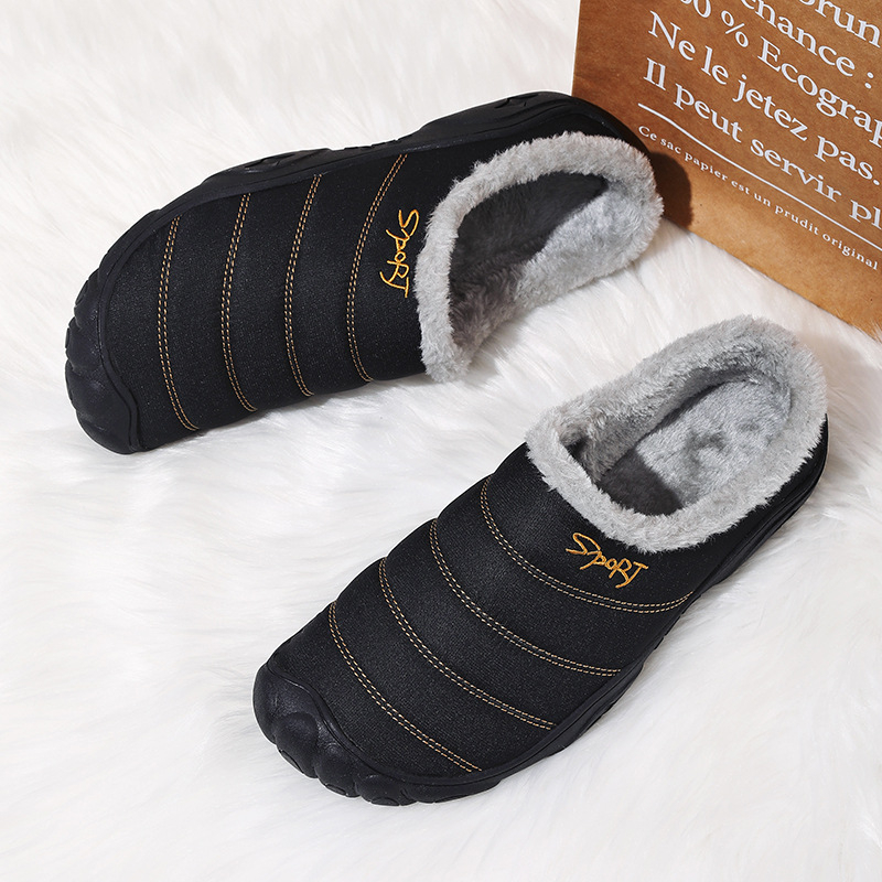 Pamut férfi papucs téli szoba bársony pamut cipővel 48 plusz 45-ös méret csúszásmentes plusz műtrágya növekedés 46 otthon meleg papucs 47