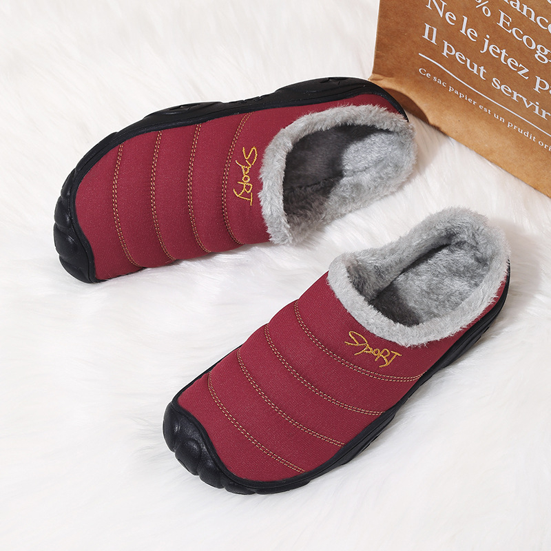 Pamut férfi papucs téli szoba bársony pamut cipővel 48 plusz 45-ös méret csúszásmentes plusz műtrágya növekedés 46 otthon meleg papucs 47