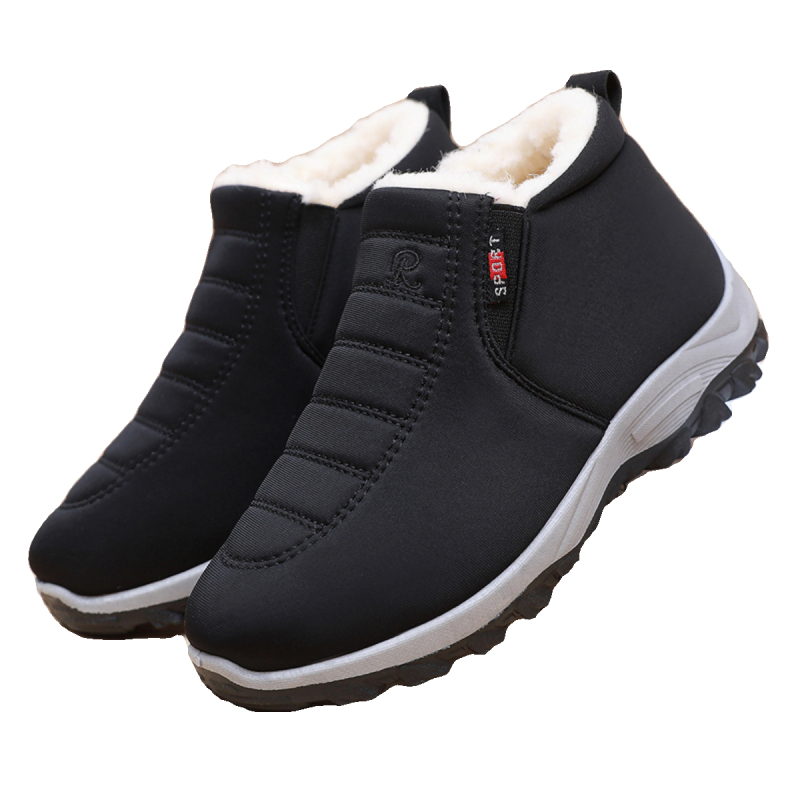 Vyriški žieminiai medvilniniai batai, avikailio medvilniniai batai, aksominiai ir sustorinti batai, neslystantis minkštas padas, to paties stiliaus sniego batai vyrams ir moterims