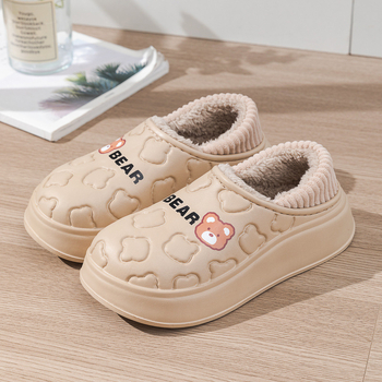 Νέα χειμερινή τσάντα ζευγαριού eva με βαμβακερές παντόφλες ανδρικές εξωτερικές ενδυμασίες για το σπίτι, εσωτερική οικιακή προστασία, ζεστά βαμβακερά παπούτσια χονδρικής