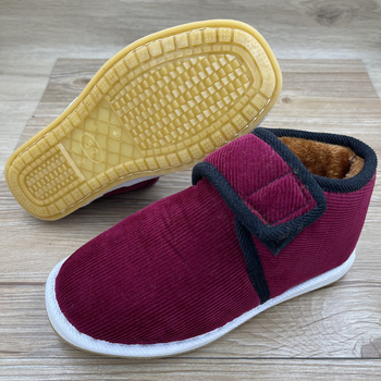 Ζεστά βαμβακερά παπούτσια Dropshipping για μεσήλικες και ηλικιωμένες μητέρες, γυναικεία χειμερινά χειροποίητα υφασμάτινα βελούδινα μοντέρνα αντιολισθητικά μαλακά πέλματα