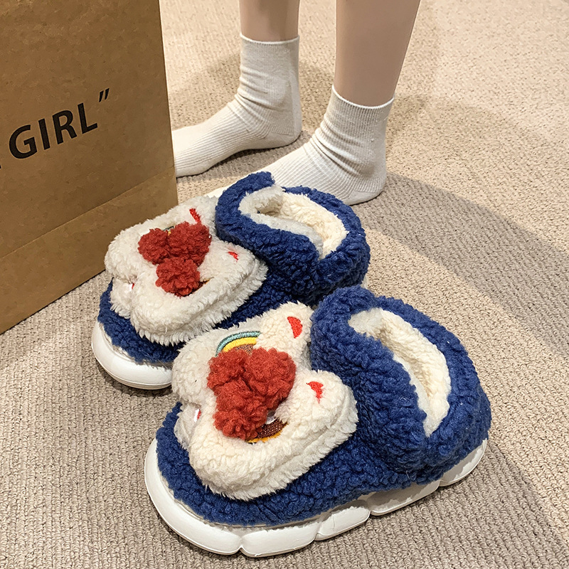 Tiigri küünisega puuvillased sussid meestele talveks soojad meeste siseruumidesse mõeldud armsad naiste libisemiskindlad Mao Mao kingad paaridele mõeldud puuvillased kingad