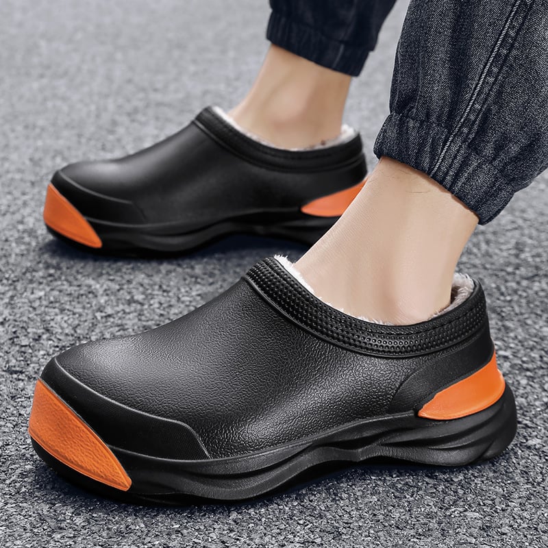 Pánske a dámske zimné nové teplé gumáky s flísovou podšívkou, outdoorové ležérne módne snehové čižmy na platforme, párové všestranné kuchárske topánky