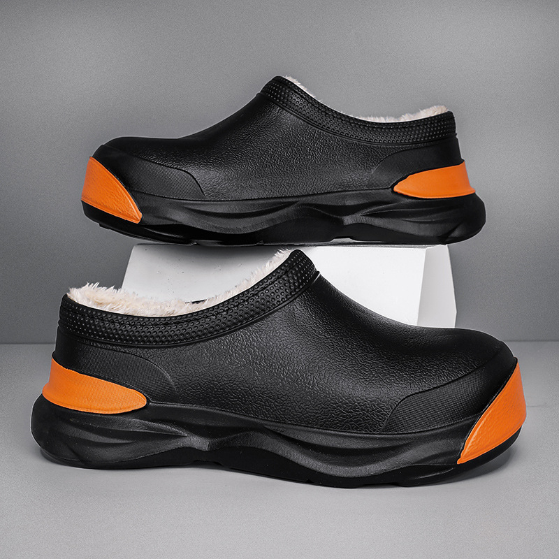 Pánske a dámske zimné nové teplé gumáky s flísovou podšívkou, outdoorové ležérne módne snehové čižmy na platforme, párové všestranné kuchárske topánky