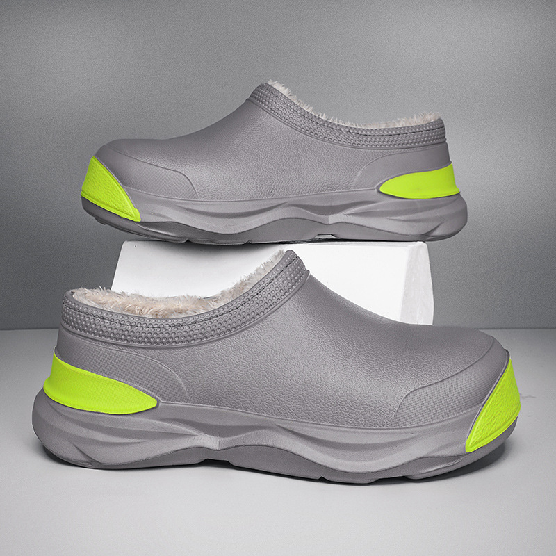 Pánske a dámske zimné nové teplé gumáky s flísovou podšívkou, outdoorové ležérne módne snehové čižmy na platforme, párové všestranné kuchárske topánky