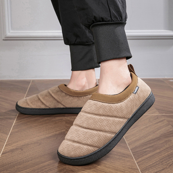 Ghete de zăpadă căptușite cu fleece, de mărime plus, din bumbac, pentru bărbați și femei, de același stil, pentru vârstnici și persoane de vârstă mijlocie, cu toc scăzut