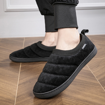 Βαμβακερές μπότες μεγάλων μεγεθών, ανδρικές και γυναικείες, ίδιου στυλ, μεσήλικες και ηλικιωμένες, ζεστές, χαμηλές μπότες χιονιού με φλις επένδυση.