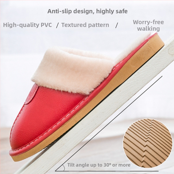 Ξύλινα πατώματα για το σπίτι, χειμερινά σπίτια, ζευγάρια, εσωτερικές συρόμενες βαμβακερές παντόφλες για άνδρες και γυναίκες, φθινοπωρινές και χειμερινές χοντρές παντόφλες