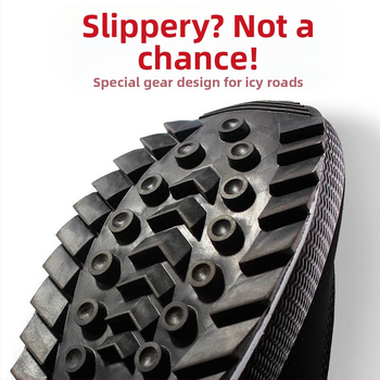 Ανδρικές μπότες χιονιού Daifa μεσαίου σωλήνα, ζεστές χειμερινές βαμβακερές μπότες με επένδυση fleece, αδιάβροχες, βαμβακερές, αντιολισθητικές, βαμβακερές μπότες για μεγάλα μεγέθη