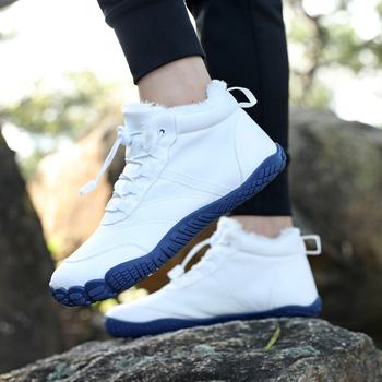 Uued piiriülesed talvised ühevärvilised lumesaapad meeste puuvillased saapad paksendatud fliisvoodriga soojad naiste puuvillased kingad libisemiskindlad matkajalatsid