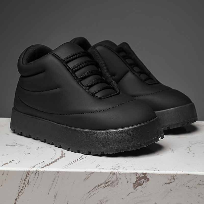 Pánske topánky 2024 zimné flísové podšívky teplé vysoké pánske topánky na chlieb trend Joker ležérne teplé bavlnené čižmy veľkoobchod