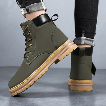 Martin Boots meeste 2024. aasta talve uued meeste kingad retro Briti stiilis tööriided trendikad saapad meeste vabaaja rabarberisaapad meestele