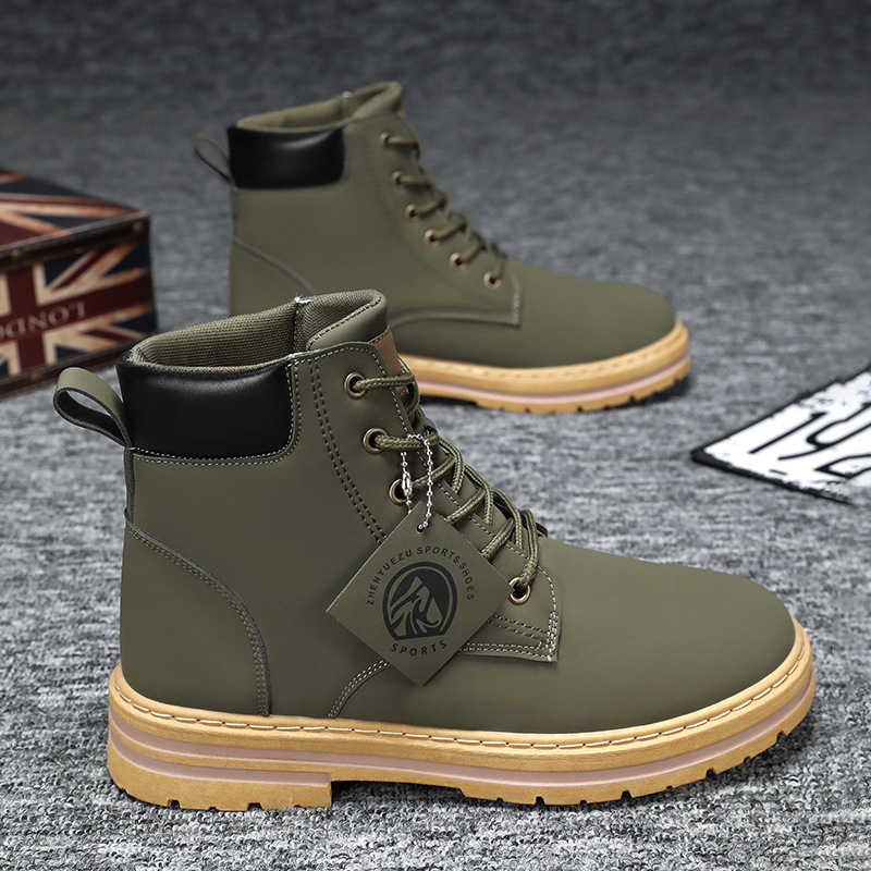 Martin Boots meeste 2024. aasta talve uued meeste kingad retro Briti stiilis tööriided trendikad saapad meeste vabaaja rabarberisaapad meestele