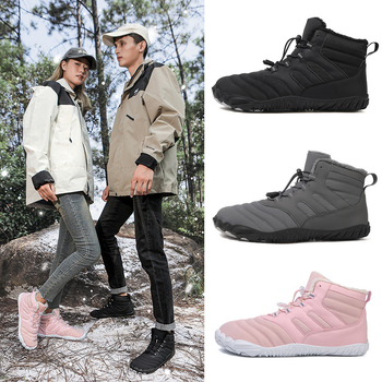 Nové pánske bavlnené topánky s podšívkou zo snehového flísu, zahustené teplé, plus size dámske snehové topánky, protišmykové bavlnené čižmy s piatimi prstami