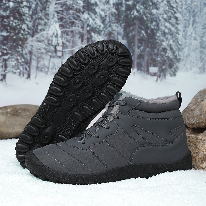 Muške zimske pamučne cipele ekstra velike veličine 45 s flis podstavom, zadebljane, minus 40 stupnjeva hladnoće 4647, vanjske čizme za snijeg na sjeveroistoku 48