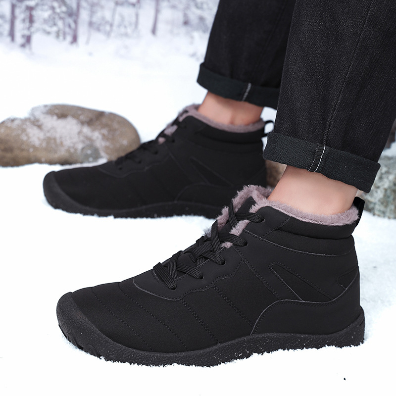 Muške zimske pamučne cipele ekstra velike veličine 45 s flis podstavom, zadebljane, minus 40 stupnjeva hladnoće 4647, vanjske čizme za snijeg na sjeveroistoku 48