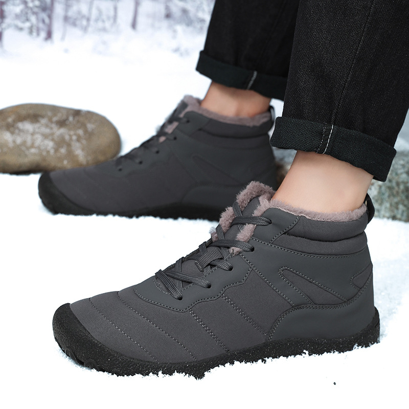 Muške zimske pamučne cipele ekstra velike veličine 45 s flis podstavom, zadebljane, minus 40 stupnjeva hladnoće 4647, vanjske čizme za snijeg na sjeveroistoku 48