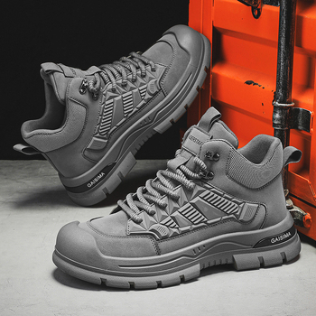 Meeste tööjalatsid sügisesteks ehitusplatsi töökaitseks Martins meeste mustad platvormil libisemiskindlad mägironimisjalatsid