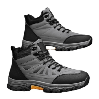 Pánske topánky Crossborder 24 s teplou flísovou podšívkou, vysoké, outdoorové horolezecké topánky s hrubou podrážkou, severovýchodné veľké bavlnené topánky, ležérne, protišmykové snehové topánky