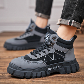 Toamna și iarna nou sosire cizme de lucru pentru bărbați cizme casual la modă retro în aer liber drumeții cu talpă groasă Martin cizme pantofi pentru bărbați