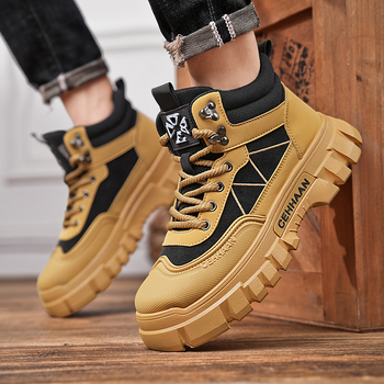 Toamna și iarna nou sosire cizme de lucru pentru bărbați cizme casual la modă retro în aer liber drumeții cu talpă groasă Martin cizme pantofi pentru bărbați