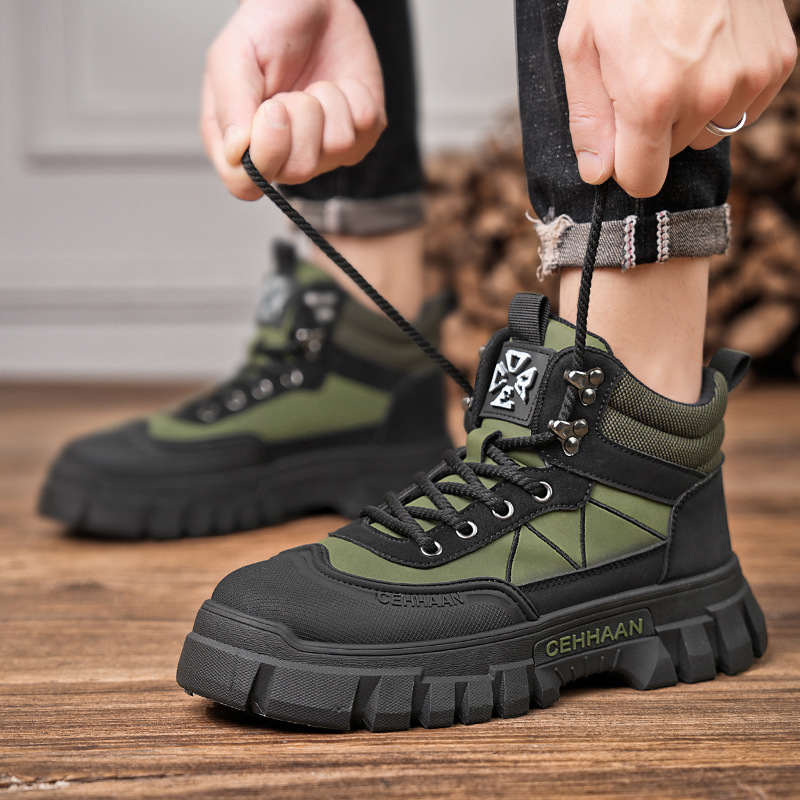 Toamna și iarna nou sosire cizme de lucru pentru bărbați cizme casual la modă retro în aer liber drumeții cu talpă groasă Martin cizme pantofi pentru bărbați