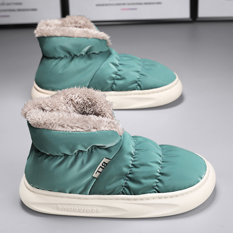 Cizme de zăpadă pentru bărbați 2025 Mocasini de iarnă noi, impermeabili, cu puf și alunecări, pentru părinți și copii