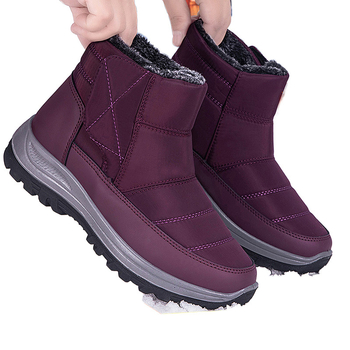 Zhang Kaili Old People Shoes Mom Cotton Shoes Snow Boots Γυναικεία Χειμερινά Ζεστά Παπούτσια με Επένδυση από Φλις, Χοντρό Εξωτερικό, για Γυναικεία Χειμερινά Παπούτσια