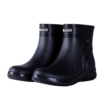 Ευρωπαϊκές και αμερικανικές μοντέρνες μπότες βροχής μέχρι τη μέση της γάμπας, ανδρικά παπούτσια νερού, χαμηλές μπότες βροχής, αδιάβροχες, αντιολισθητικές, λαστιχένιες μπότες κουζίνας, παπούτσια εργασίας για ψάρεμα, πλύσιμο αυτοκινήτων