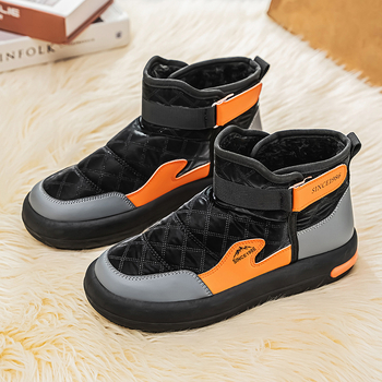 raktáron Northeast hótaposó férfi téli csúszásgátló meleg kültéri sportcipő polár béléssel pamut hétköznapi rövid csővel vízálló cipő