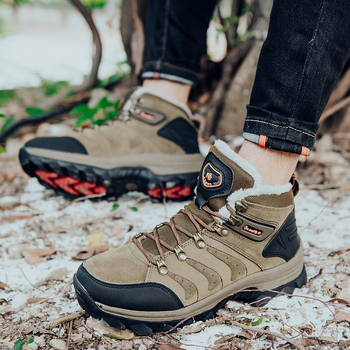 Χειμερινά ψηλά παπούτσια πεζοπορίας για ζευγάρια, βαμβακερά, ζεστά, ορεινά, υπαίθρια, casual, παπούτσια cross-country, άνετα, αθλητικά παπούτσια ταξιδιού