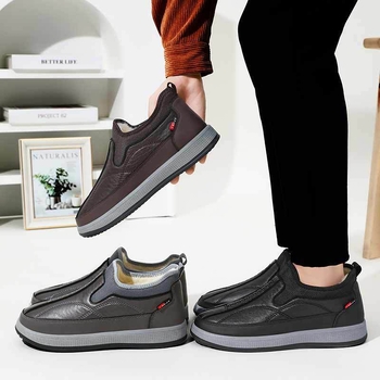 Puuvillased kingad talveks, uued, õues kasutamiseks mõeldud vabaajajalatsid, mugavad meeste kingad, soojad, fliisvoodriga libisevad, paksendatud isakingad, piiriülene hulgimüük