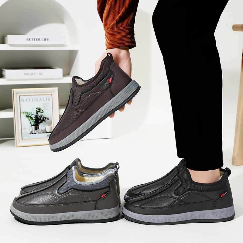 Puuvillased kingad talveks, uued, õues kasutamiseks mõeldud vabaajajalatsid, mugavad meeste kingad, soojad, fliisvoodriga libisevad, paksendatud isakingad, piiriülene hulgimüük