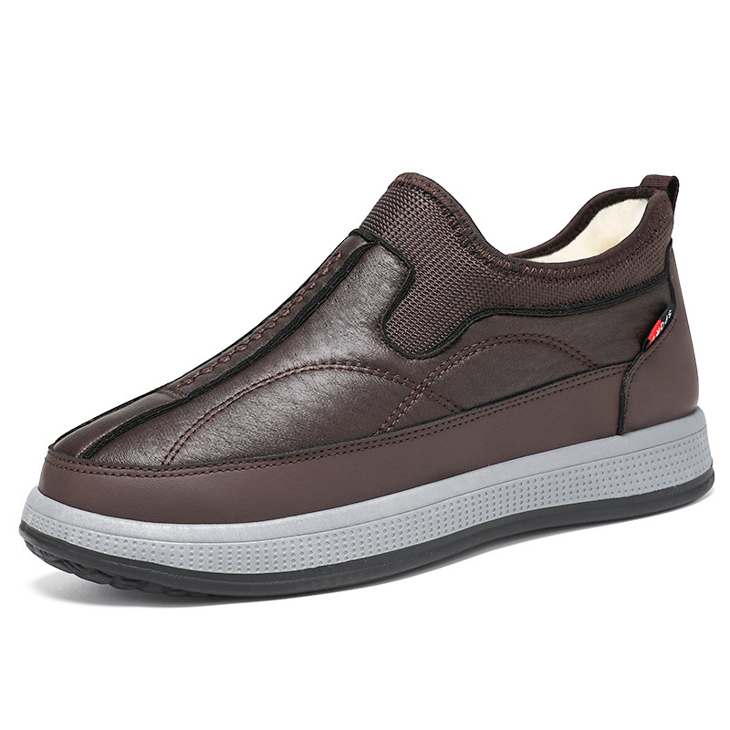 Puuvillased kingad talveks, uued, õues kasutamiseks mõeldud vabaajajalatsid, mugavad meeste kingad, soojad, fliisvoodriga libisevad, paksendatud isakingad, piiriülene hulgimüük