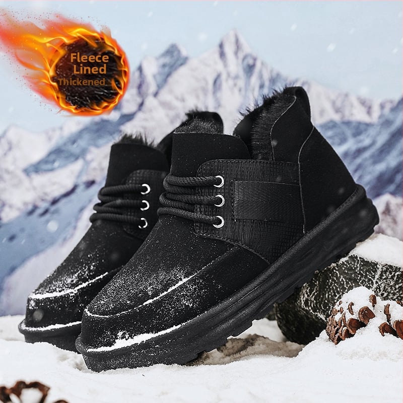Pánske zimné topánky s flísovou podšívkou z bavlny Cross-border Big Cotton Northwest Snehule z roku 2025, teplé bavlnené čižmy s vysokým topom, veľkoobchod