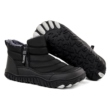 Vyriški sniego batai, pasienio, naujo stiliaus, aksominiai, sustorinti, šilti, vandeniui atsparūs, neslystantys, vidutinio aukščio, laisvalaikio, lauko, alpinizmo, medvilniniai, batai
