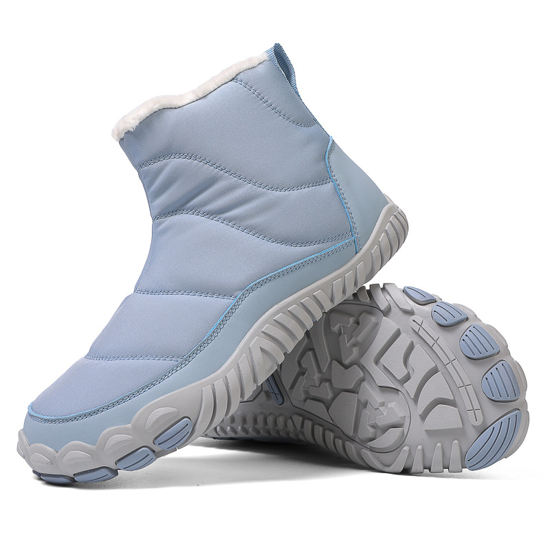 Cizme de zăpadă iarna și primăvara transfrontaliere calde în aer liber pentru cupluri pantofi de bumbac casual pentru drumeții pantofi de bumbac antiderapanți rezistenți la uzură impermeabili cu căptușeală din fleece