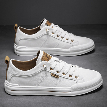 Pantofi sport pentru bărbați 2023 toamna nouă la modă pantofi bărbați populari albi pantofi casual pentru bărbați pantofi albi pantofi simpli cu panouri pentru bărbați