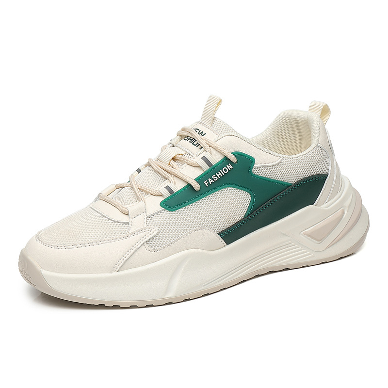 Нови модни мъжки ежедневни обувки с цветни блокове 2024, пролет и есен, дебело дъно, спортни мъжки обувки в стил Хонконг, модерни мъжки обувки Torre