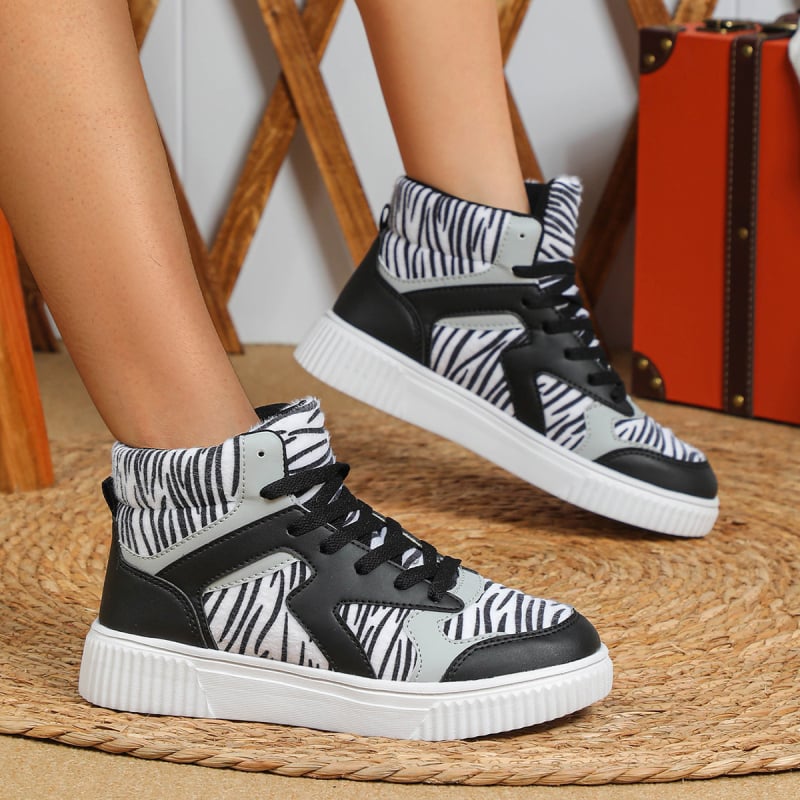 Pantofi sport la modă cu model zebră, stil stradal european și american, de la mijlocul anilor, pentru exterior, sport casual, la modă, pentru cupluri, pantofi la modă, cu toate potrivirile