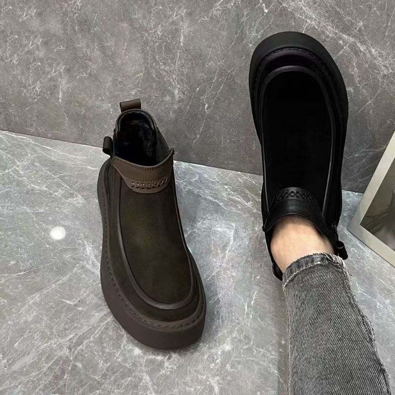 Pantofi sport pentru bărbați, toamna și iarna, low-top, cald, fără slip-on, versatil și la modă, toamna și iarna 2025