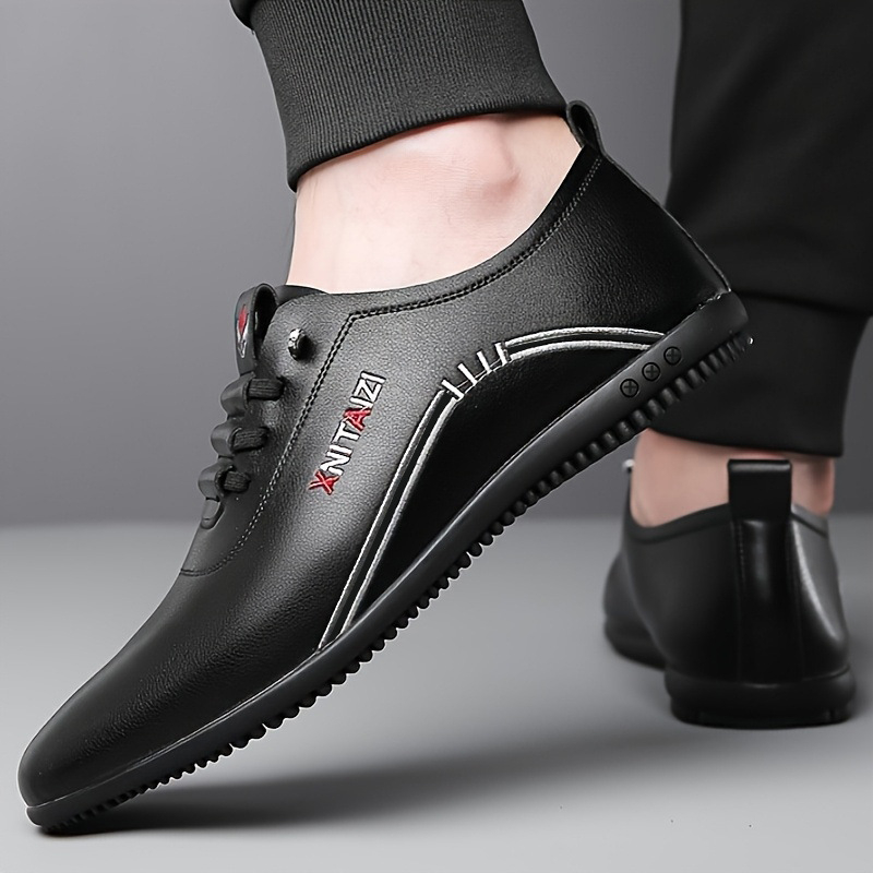 Pánske topánky z mäkkej kože Pánske ležérne topánky s mäkkou podrážkou