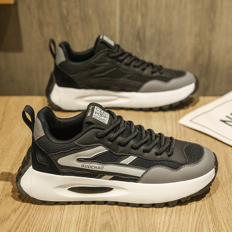 2025 kora tavaszi külkereskedelmi új férfi cipők, csúszásmentes, kopásálló, puha talpú, alkalmi cipők, divatos futócipők férfiaknak
