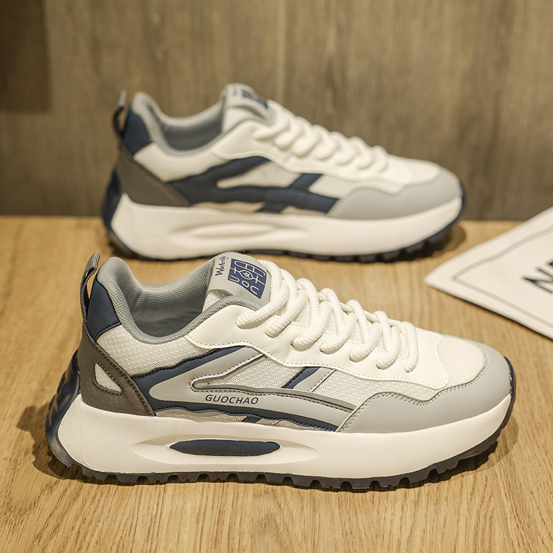 2025 kora tavaszi külkereskedelmi új férfi cipők, csúszásmentes, kopásálló, puha talpú, alkalmi cipők, divatos futócipők férfiaknak