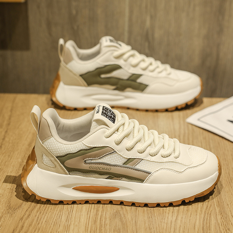 2025 kora tavaszi külkereskedelmi új férfi cipők, csúszásmentes, kopásálló, puha talpú, alkalmi cipők, divatos futócipők férfiaknak